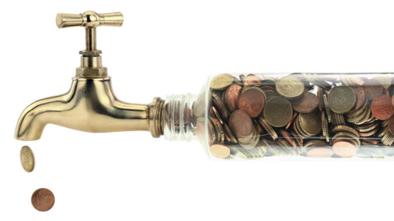 faucet draining coins