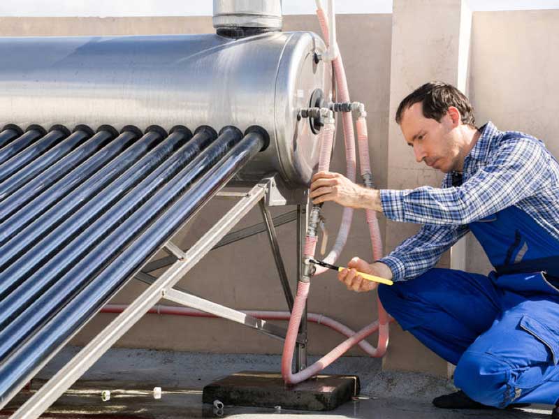 solar water heater installation and repair